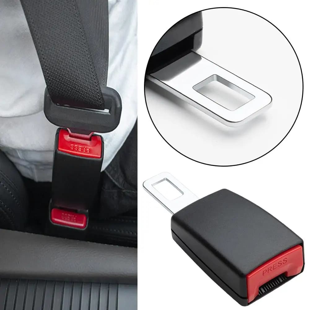 Universal Car Seat Belt Buckle Extender Safety Latch Extension Anti-Rattle Seatbelt Plug Adapter Auto Interior Accessory