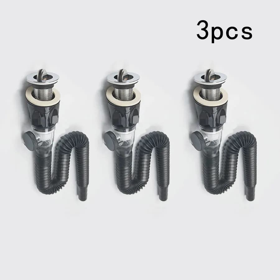 Anti odor drainage pipe washbasin wash basin anti odor horizontal drainage pipe basin drain complete set of accessories