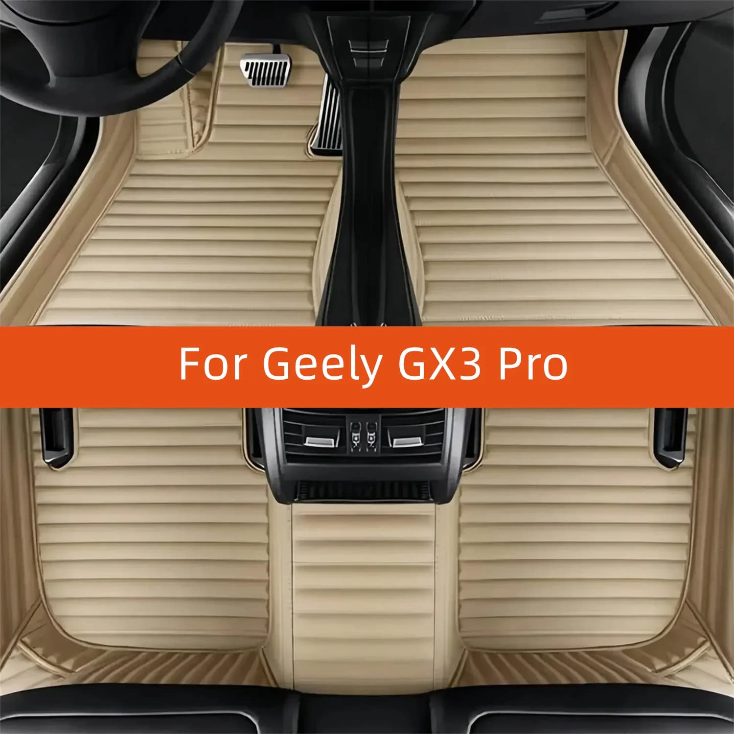 Tappetino per auto in pelle personalizzato per Geely GX3 Pro 2022 2023 2024 2025 2026 2027 Tappetino per auto Accessori interni