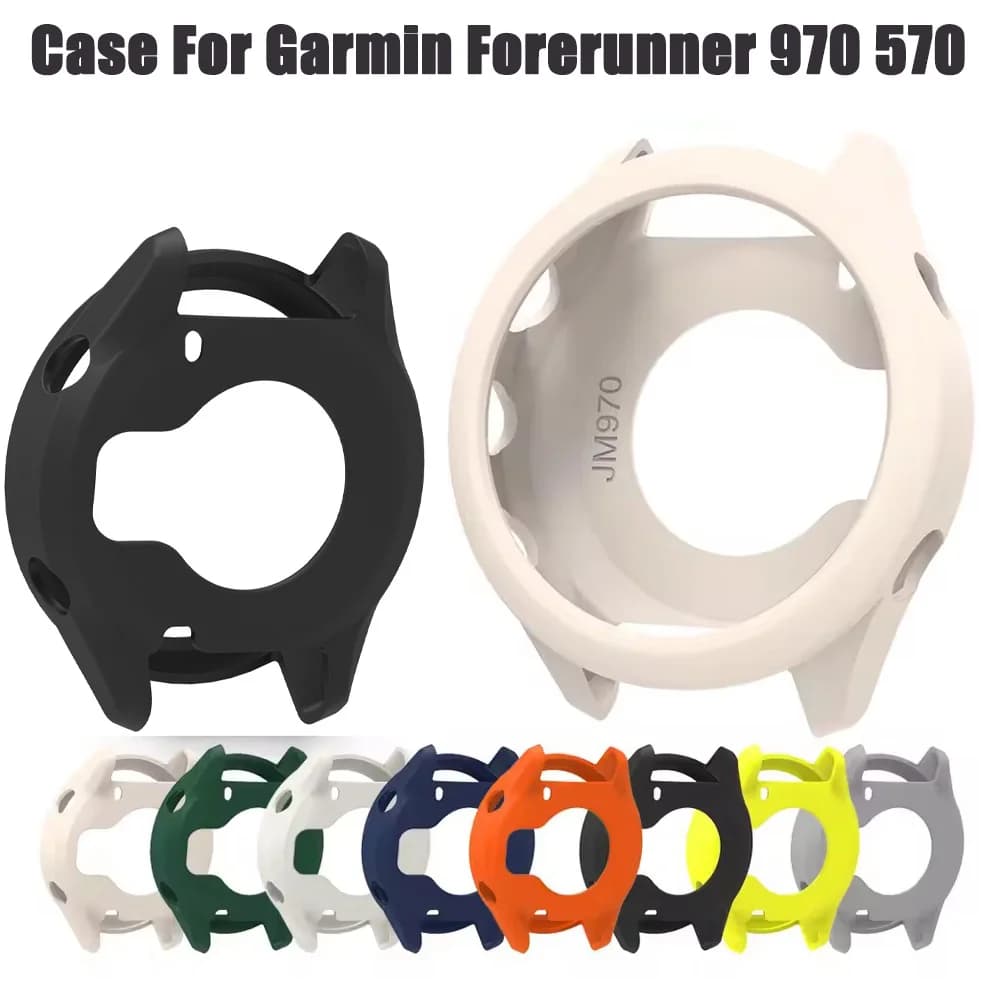 Coverage Protector Case For Garmin Forerunner 970 570 42mm/47mm SmartWatch Soft Cover Protective Case Screen Accessories