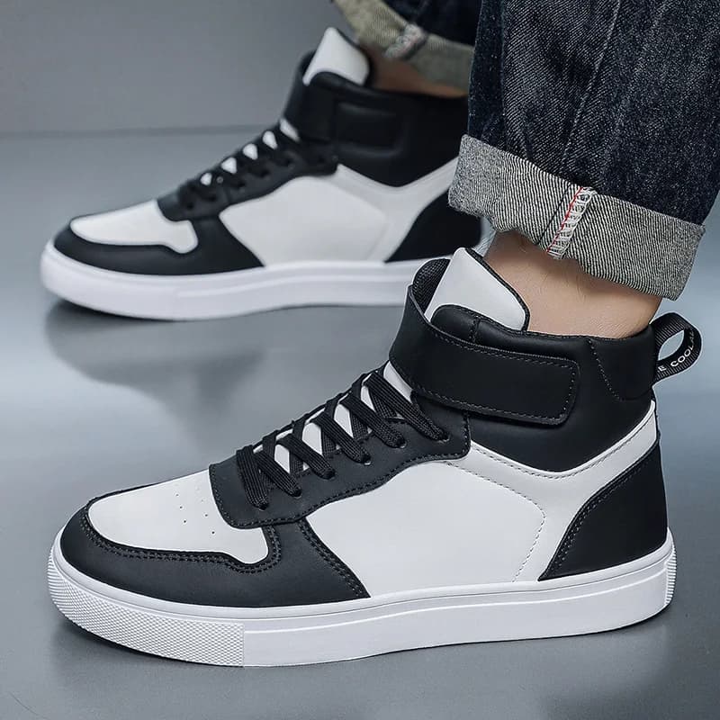 Scarpe da skateboard da uomo Scarpe alte leggere e traspiranti 47 Scarpe da ginnastica piatte stringate bianche da viaggio unisex Tenis Masculino 48