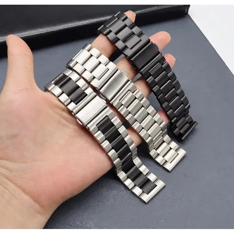 Fascia milanese da 20mm/22mm per Amazfit GTS/4/2/2e/3/GTS2 Mini/GTR2/4/3/Pro stratos Bracciale in metallo in acciaio inossidabile Amazfit bip strap