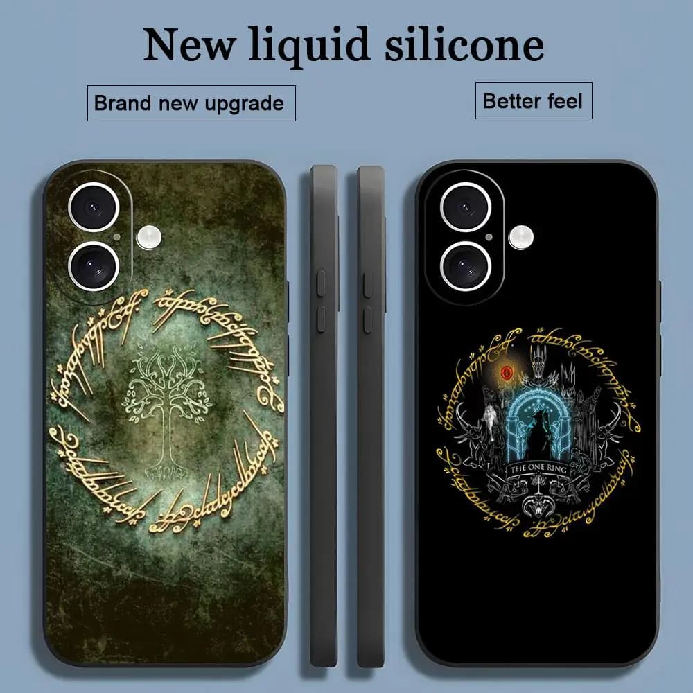 The Lord R-Ring classic Movie Phone Case For iPhone 17 16 15 14 13 12 11 X XR XS 8 Plus Mini Pro Max Soft black Shockproof Cover