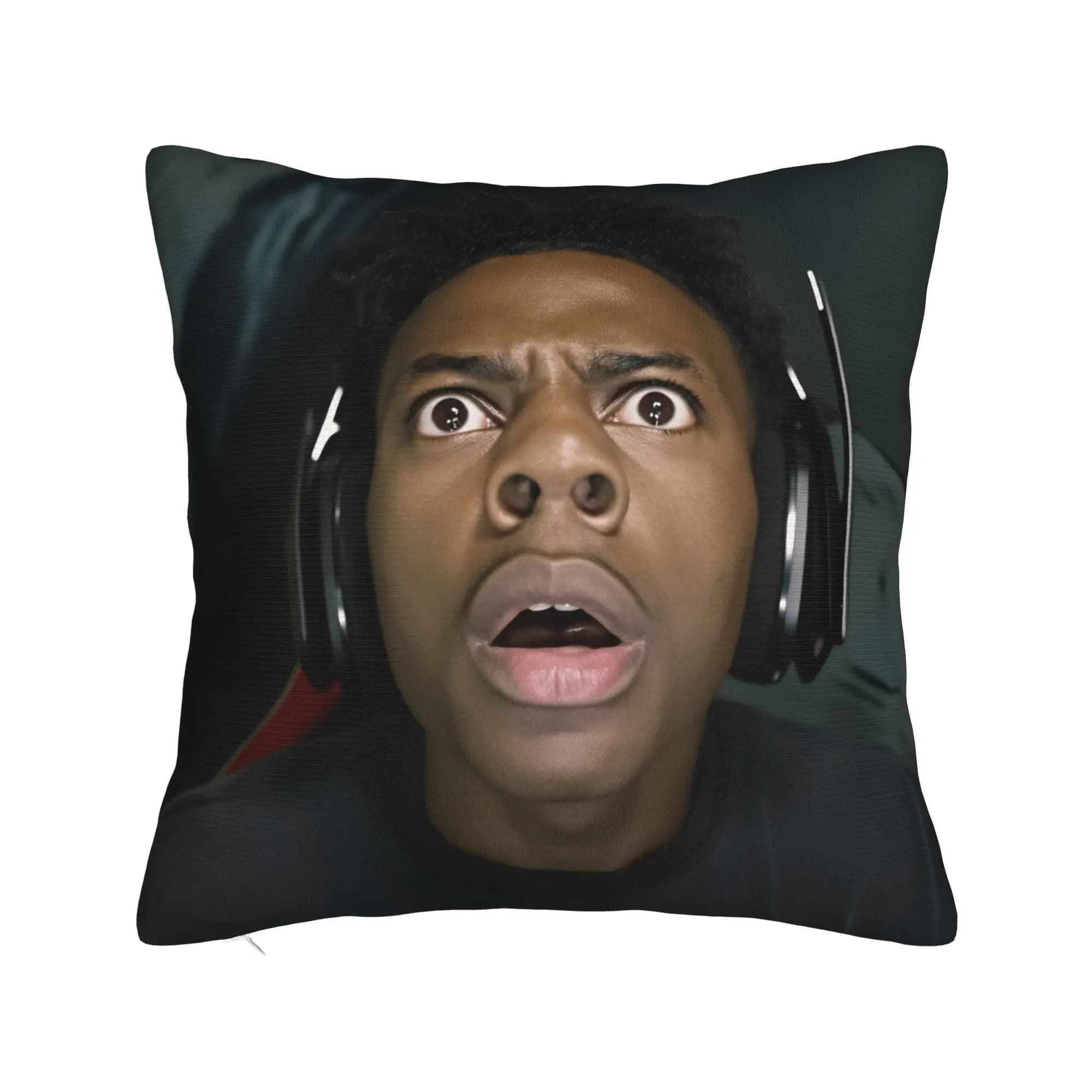 IShowSpeed Face Meme Pillow Cover Funny Pillow Case For Living Room Bed Chair Graphic Cushion Cover Gift