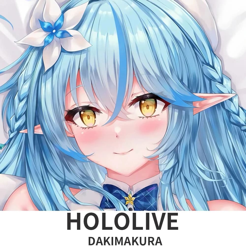 Dakimakura hololive Yukihana Lamy Copricuscino con motivo in stile anime, copricuscino per divano letto