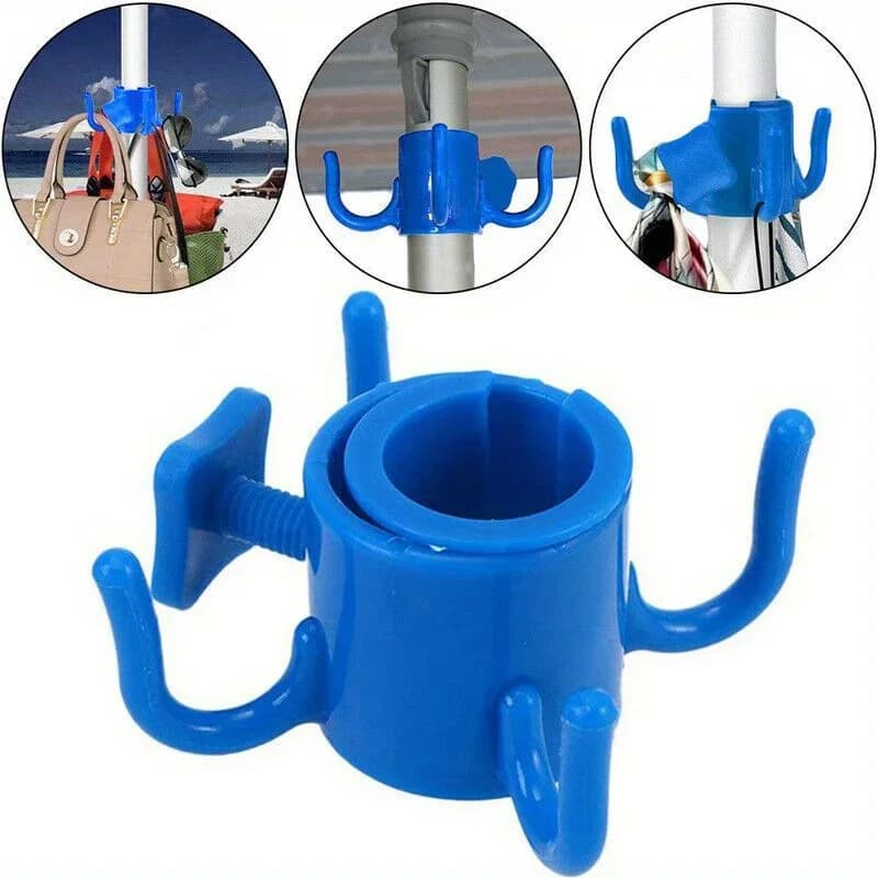 Beach umbrella hook hanging camping trip Hook for four corner beach umbrella Closure for towels Bags Hats Accessories for tents Hook for tent