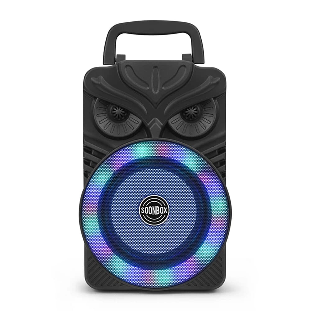 Subwoofer Stereo HiFi, Altoparlante Bluetooth Compatibile, Lettore Musicale Portatile da Esterno con Luce RGB, Karaoke, Subwoofer Portatile