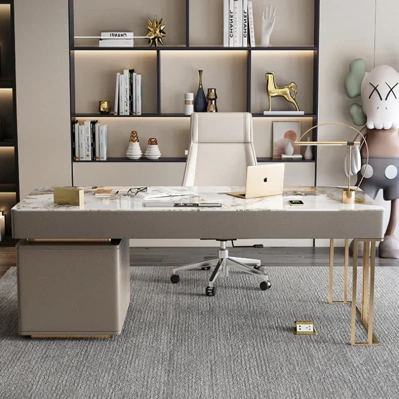 Organizzatore ampio italiano Scrivania per computer Cassetto da gioco in piedi Scrivanie per computer per ufficio domestico Laptop Mobili postmoderni giapponesi