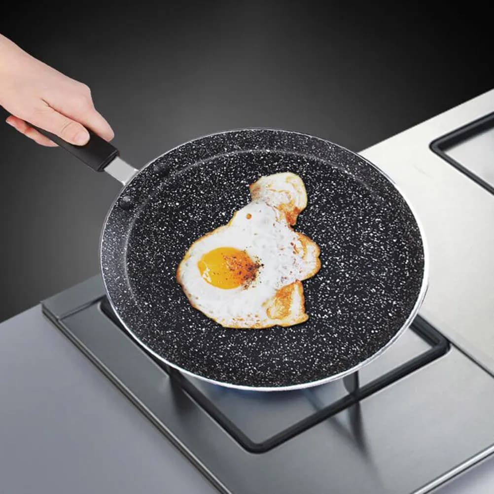 8-inch Maifan Stone Padella for Omelette, Ideal for Pancake, Sandwich, Eggs, with Natural Savour Retention, Robusta