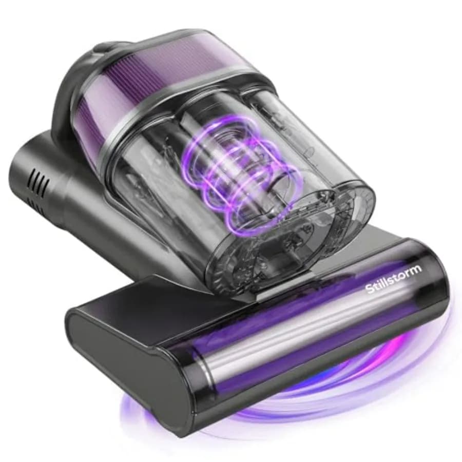Aspirapolvere per Materassi 16KPA con Sanificazione UV, Portatile con Filo, Aria Calda a 140°F per Letti, Divani e Tappeti, Display Digitale a Doppia Visualizzazione