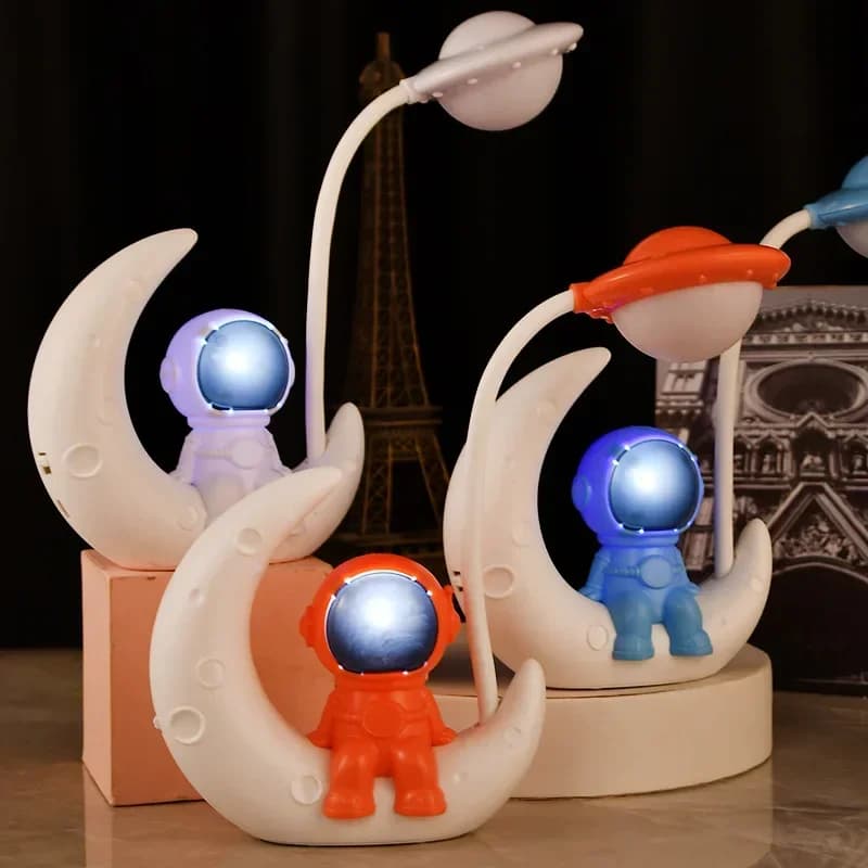 Novità Lampada Ricaricabile LED Luce Notturna Luna Lampada da scrivania USB per la casa Studio Camera da letto Decorazione Lampada da lettura da tavolo a LED Regalo