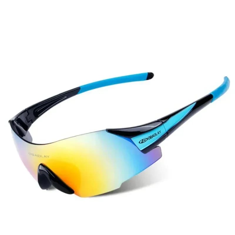 OBAOLAY Sunglasses for Men Cycling Glasses Safety Goggle Bike Sun Glasses Cycling Glasses Polarized Outdoor Sports Eyewear