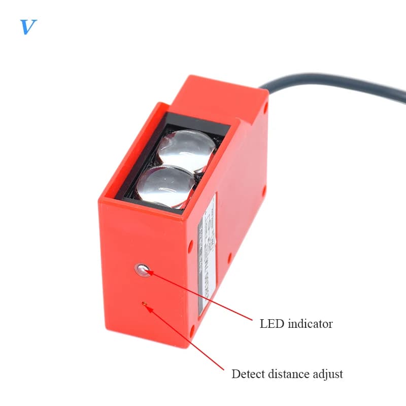 Interruttore fotoelettrico riflettente diffuso da 5 metri DC NPN O PNP Rivelatore di movimento a infrarossi per lavaggio auto leggero di sicurezza