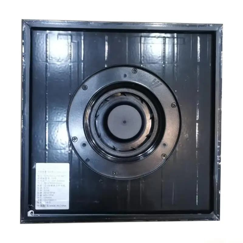 D0AB Ventilatore Scarico per Pollai Serre Capannone Pannello Solare Esterno Impermeabile