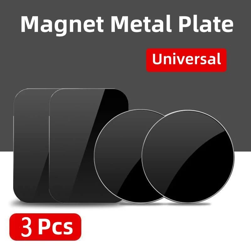 Disco universale con piastra metallica sottile per supporto magnetico per telefono per auto Adesivi rotondi in lamiera di ferro Accessori per supporto magnetico per telefono per auto
