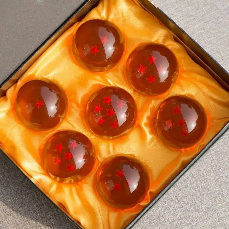 Vendita Calda: Sfera di Cristallo Dragon Ball Z da 7,6 cm, Giocattolo Anime con 1 2 3 4 5 6 7 Stelle, Decorazione da Scrivania, Regalo per Bambini