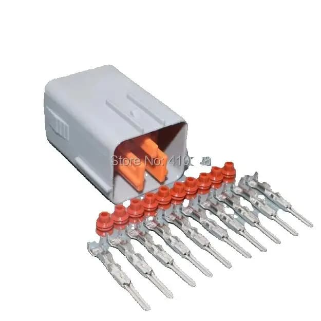 Worldgolden 2.0mm 10pin Serie B OBD2 Connettore impermeabile maschio sigillato a 10 posizioni 6195-0167