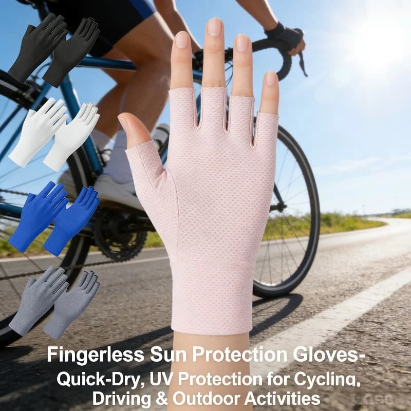 Guanti sottili da donna con protezione UV per guanti da ciclismo all'aperto