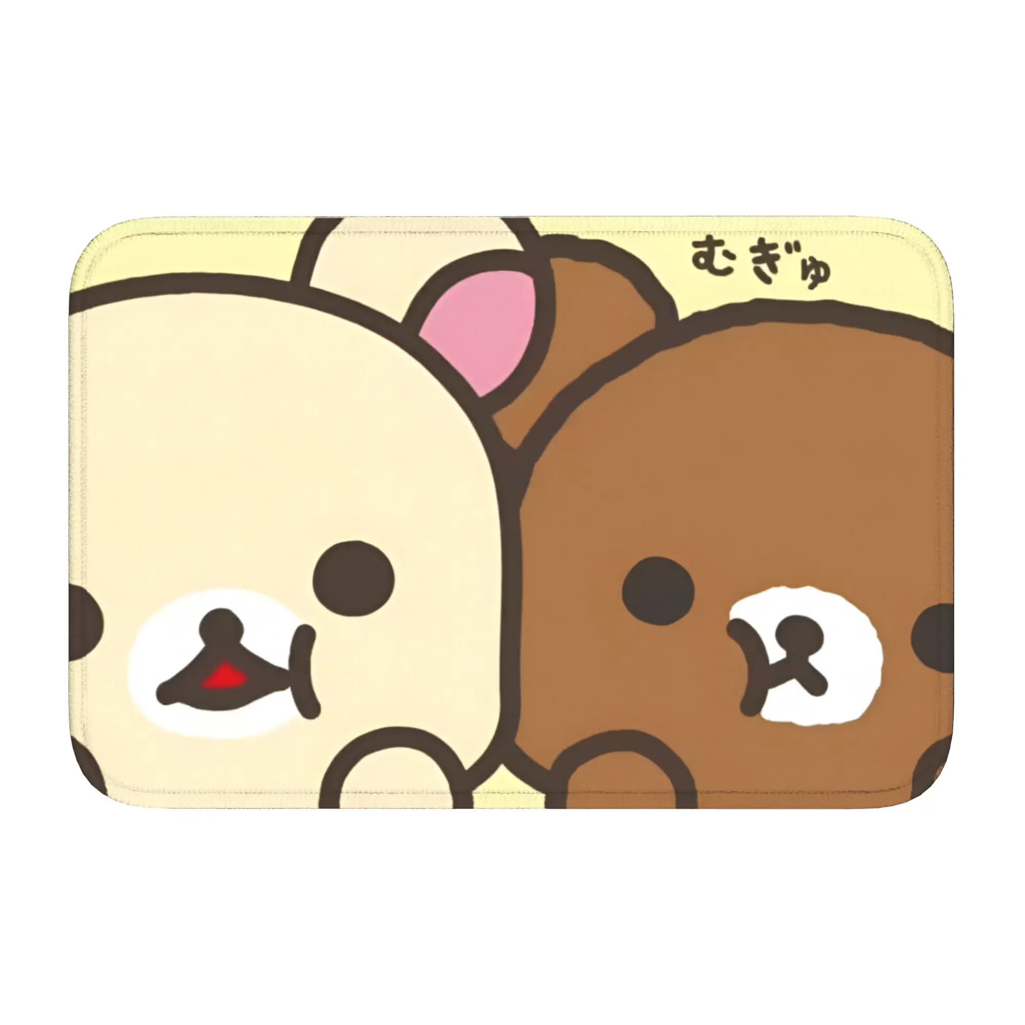 Tappetino Personalizzato R-Rilakkumaes con Cartoni Animati, Antiscivolo per Bagno e Cucina, Tappeto di Benvenuto per Soggiorno, Ingresso e Pavimento