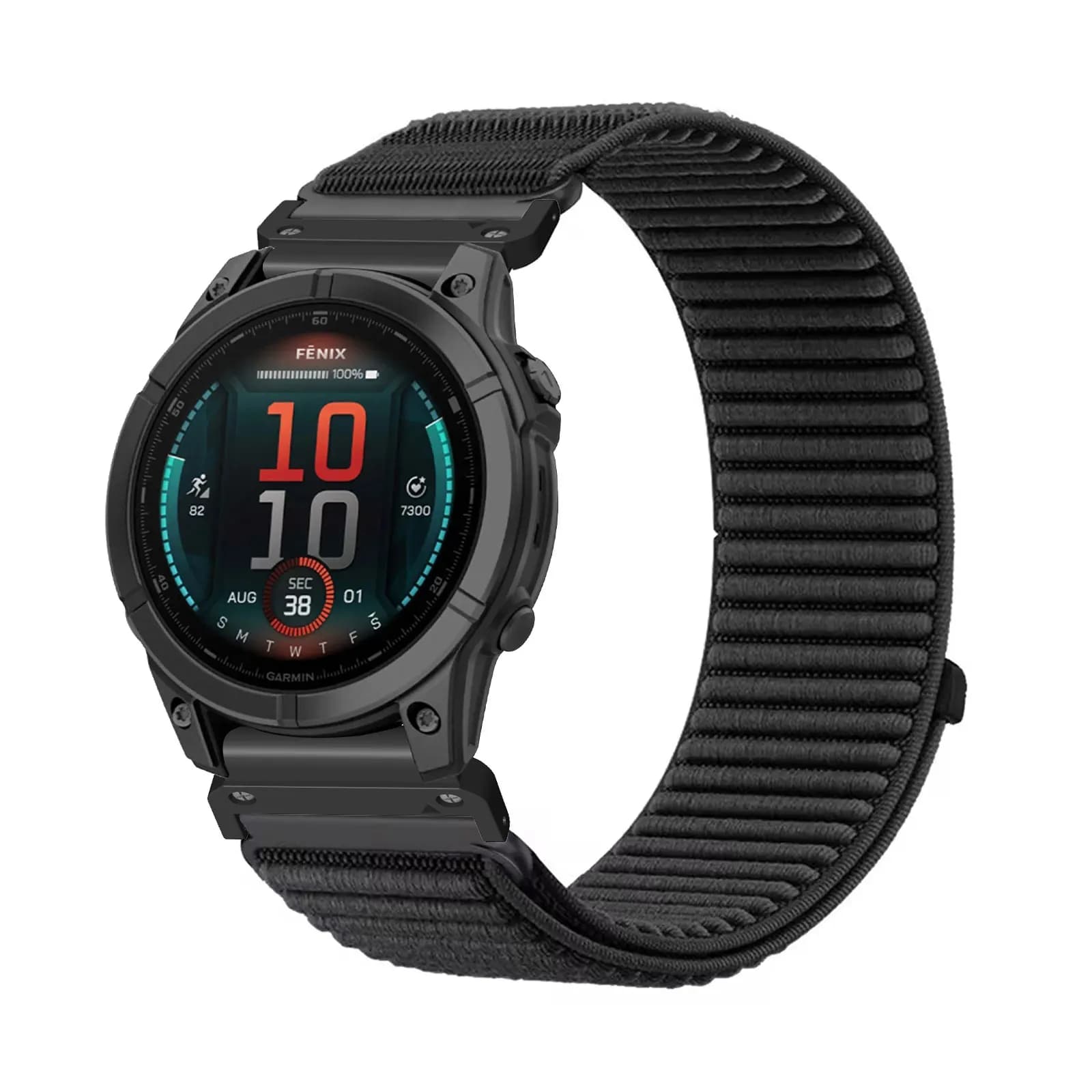 Cinturini in nylon per cinturino Garmin D2 Delta/Fenix E, cinturino elastico in nylon velcro morbido