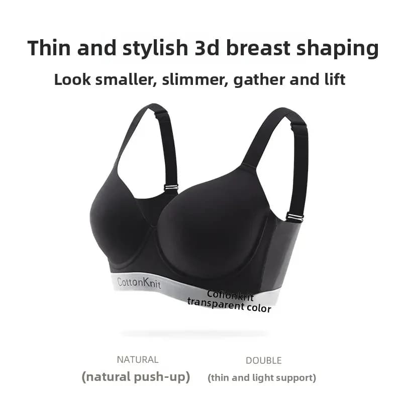 Wireless Bra KUCLUT sexy Invisible Thin Sports Bra Large Size Anti Shake Light Exercise Bra Summer Thin Cotton Underwear