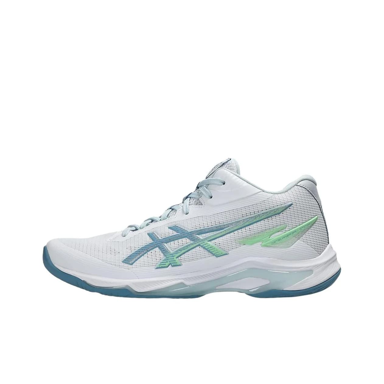 ASICS NETBURNER BALLISTIC FF MT 4 Volleyball Shoes Men's White Blue 1051A090-102