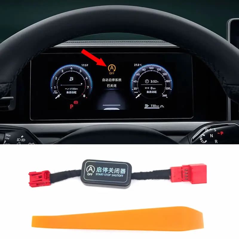 Dispositivo di Disattivazione Automatica del Sistema Start-Stop AADD-Car con Sensore di Controllo Smart per VW Tiguan L Pro MK3 2024-2025