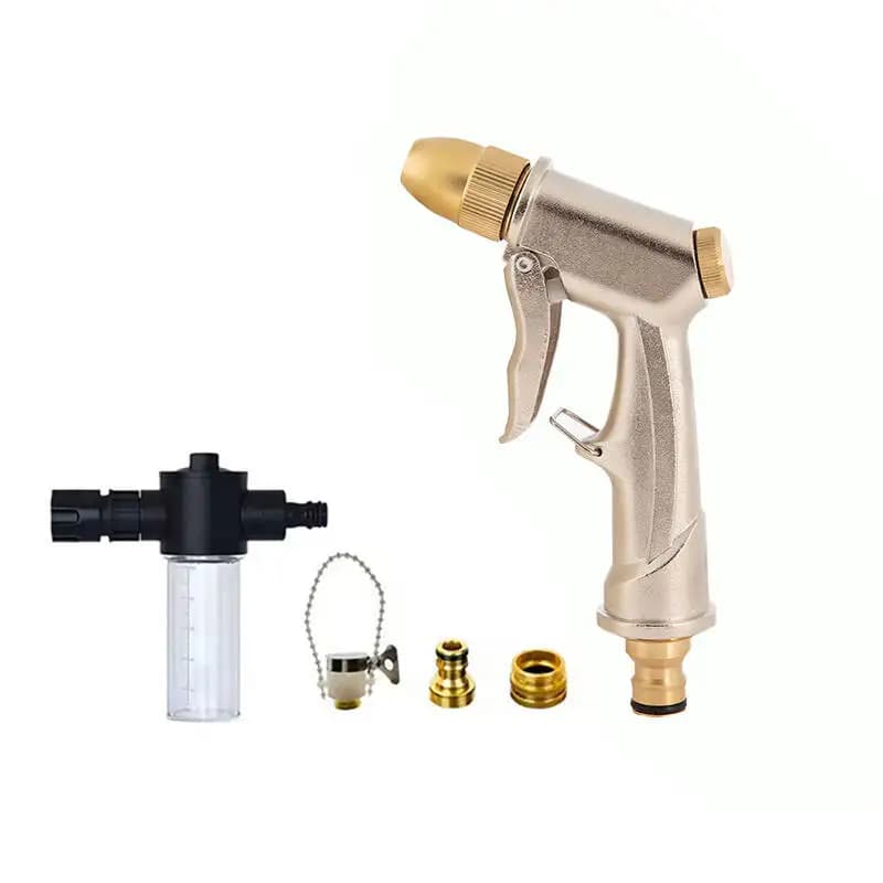 Pistola ad acqua ad alta pressione regolabile per lavaggio auto, irrigazione giardino, ugello per tubo, spruzzatore, pistola schiumogena, attrezzi per la pulizia