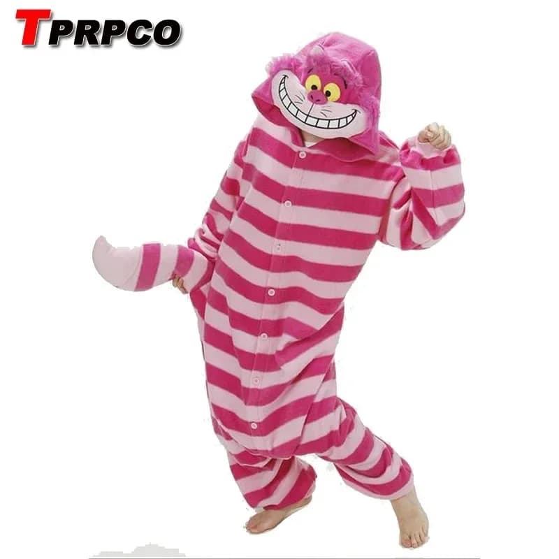 20262026 122026 11TPRPCO Winter New Sleepsuit Adults Cartoon Cheshire Cat Unisex Onesies Pajamas Cosplay 67V2HEV5 Costumes NL189