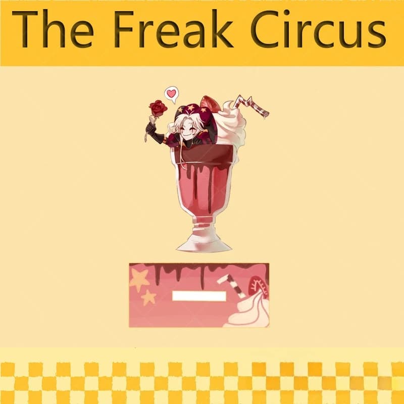 Anime The Freak Circus Badge in acrilico, supporto da tavolo, ciondolo per borsa cosplay, figura da collezione, modello espositivo