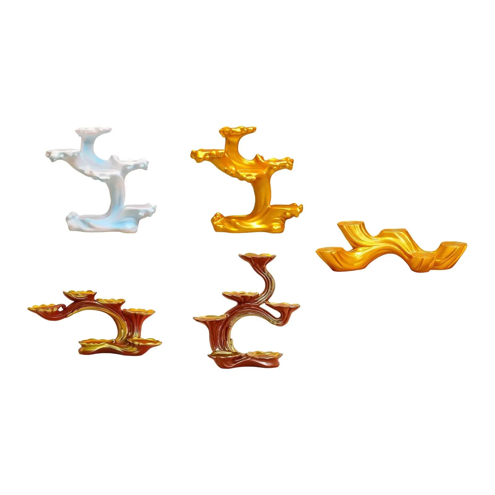 Espositore per Statuette in Miniatura, Supporto in Resina Multistrato per Scrivania e Arredamento Casa
