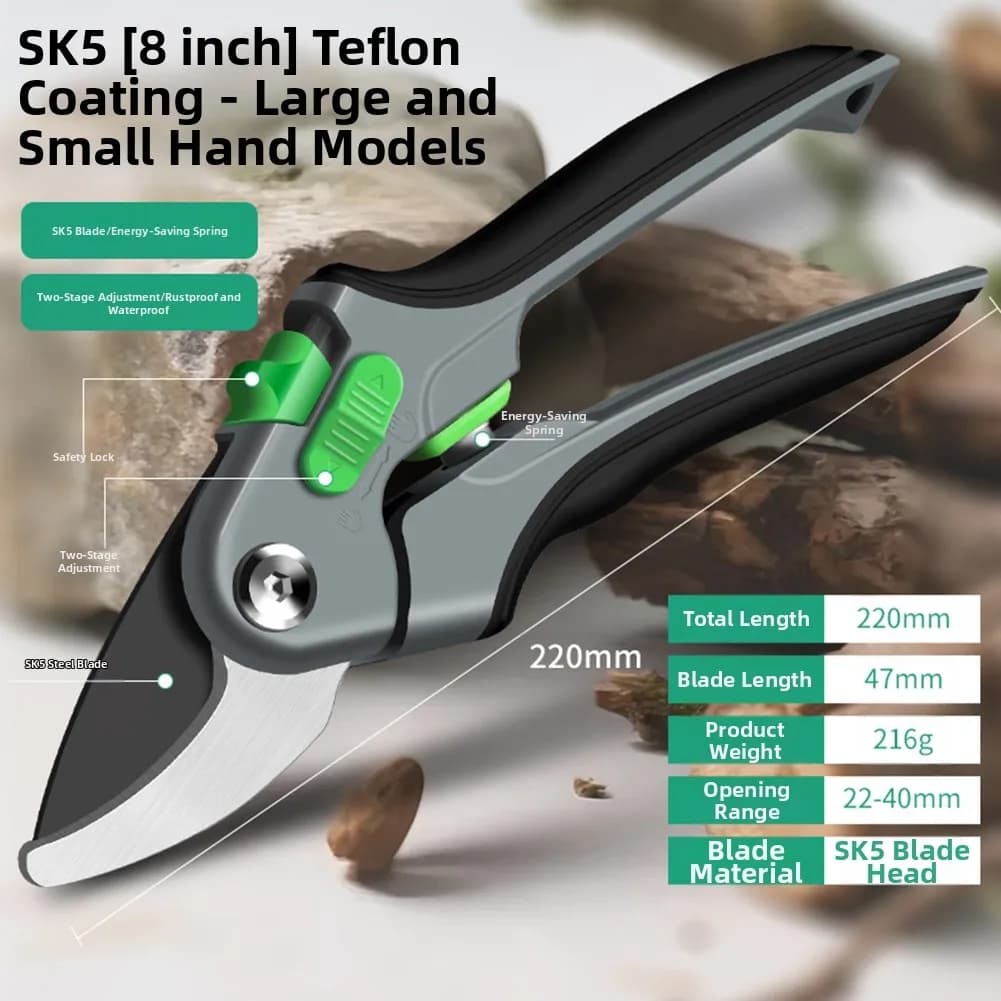 Garden pruning shears Stainless steel pruning tools Garden tools Cutters Juicer fruit harvester Pot branches