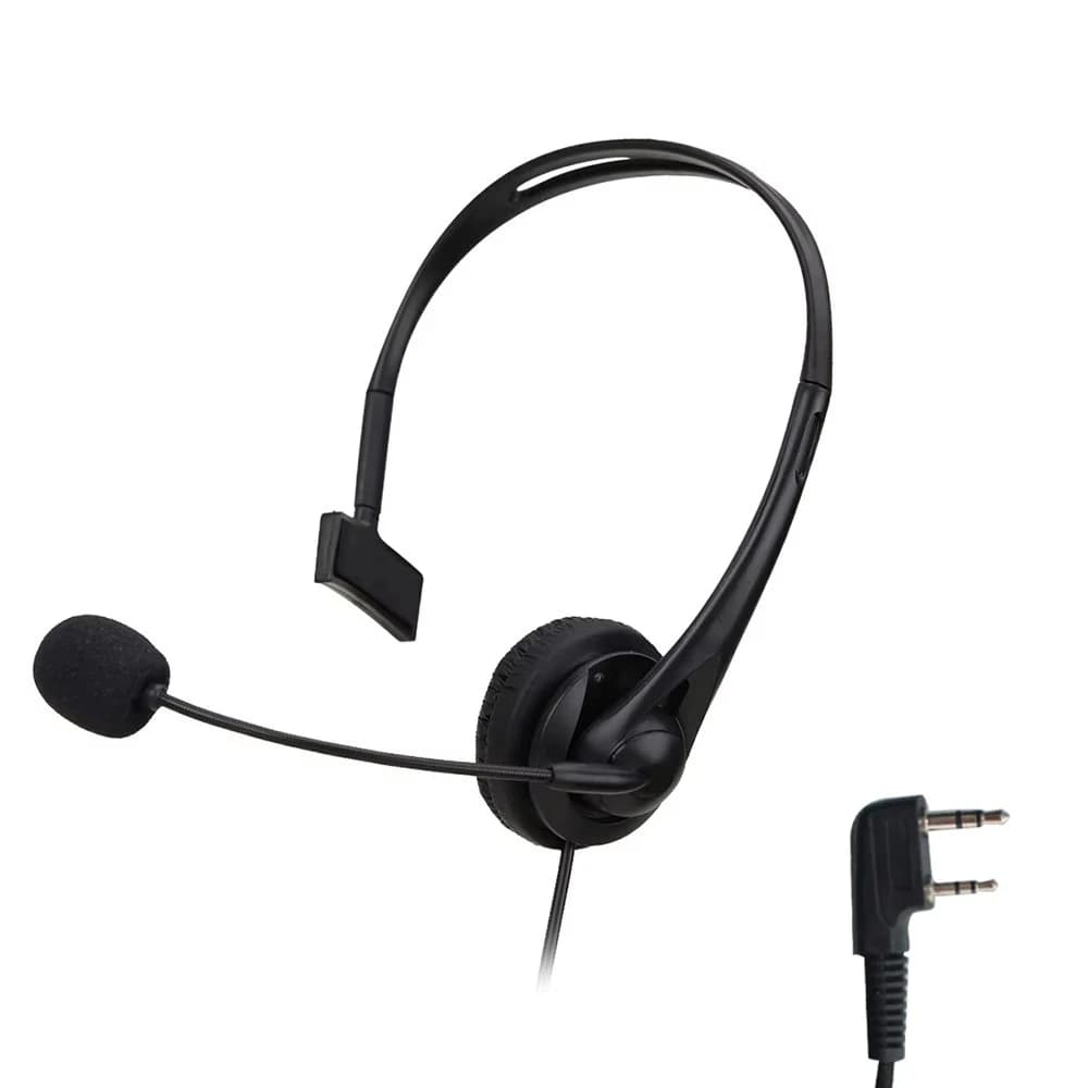Accessori per walkie-talkie a 2 pin Auricolare con microfono PTT per BaoFeng UV-5R UV-82 HPGT-3TP BF-888S BF-F8 PX-888K TYT