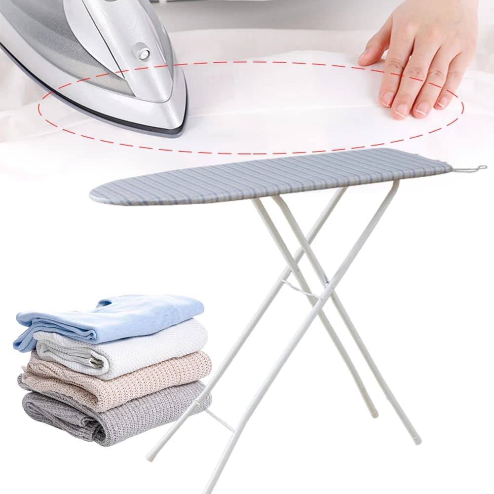Asse da Stiro Regolabile in Altezza con Copertura Resistente al Calore, Asse da Stiro Pieghevole per Uso Domestico e Lavanderia