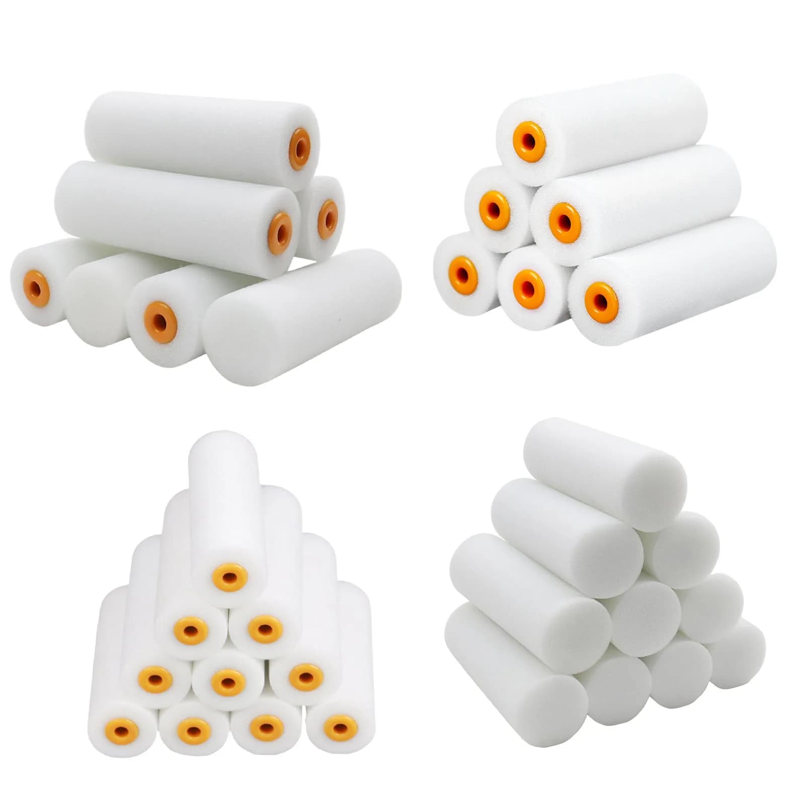 Foam Paint Roller 10 Pack 4 Inch High Density Foam Roller Mini Paint Roller Covers for Smooth Paint Application No Lint Shedding