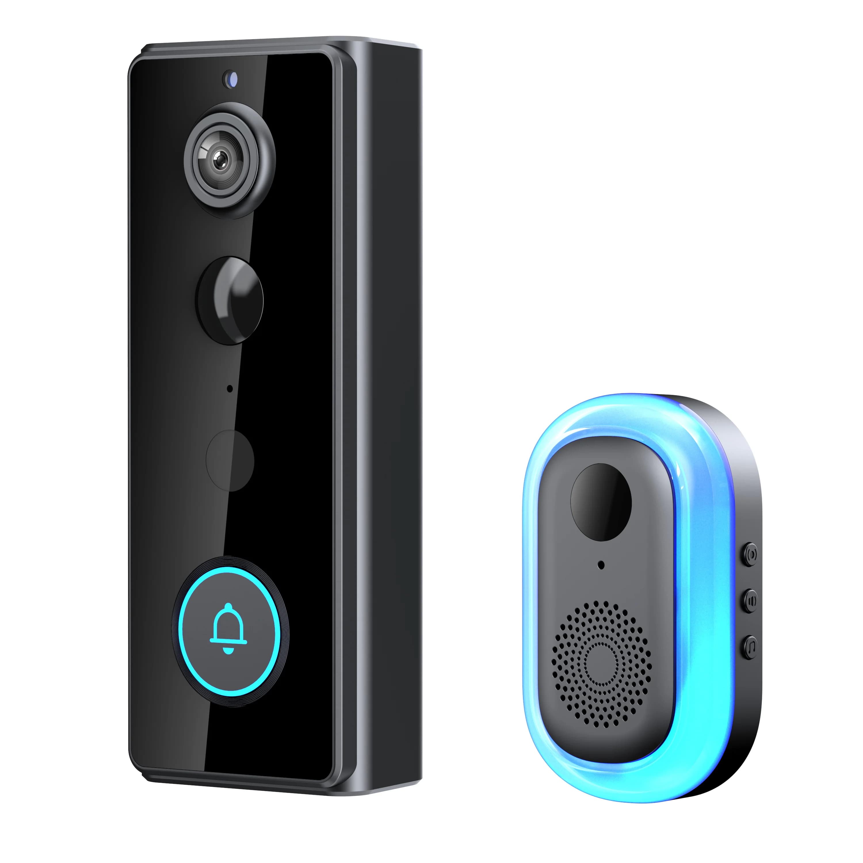 Campanello IP WIFI con Batteria 720P, Citofono con Videocamera, Visualizzatore per Porta con Suoneria, Spioncino Elettronico con Campanello, Compatibile con App Tuya