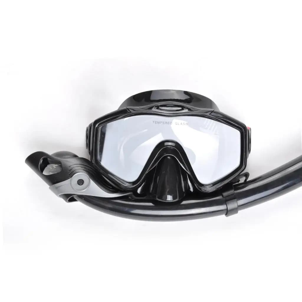 Diving Mask and Tube Set Anti-fog Equipment Flexible Mouthpiece Professional Snorkeling Gear for Spearfishing