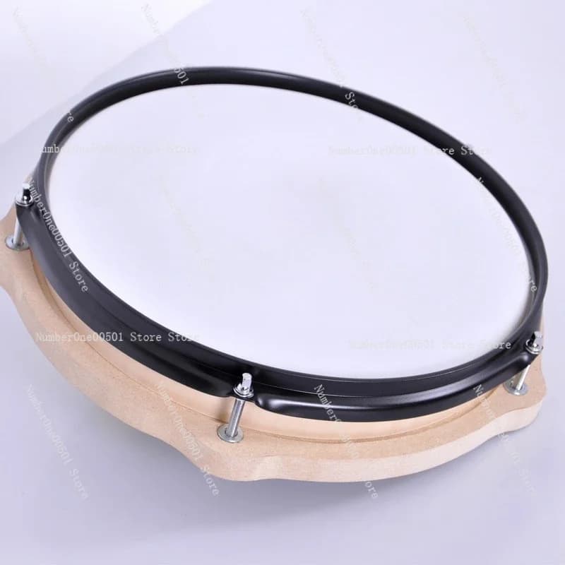 Pad per Pratica di Batteria Silenzioso da 12 Pollici, Simulatore di Pelle di Batteria, Pad per Allenamento di Percussioni, Tavola Portatile per Pratica di Batteria -095