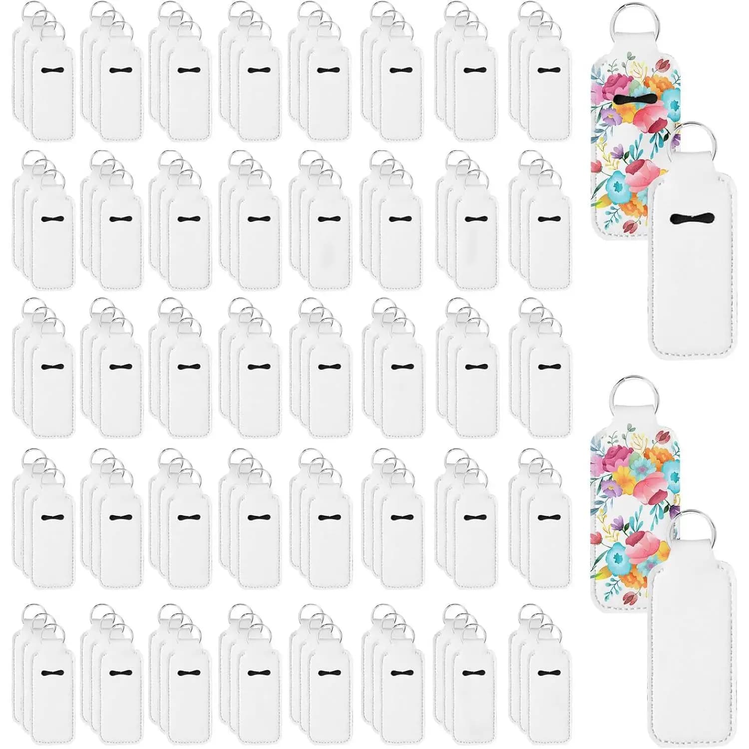 Portachiavi porta rossetto a sublimazione da 10 pezzi con portachiavi – grezzi per trasferimento di calore da viaggio, organizer per piccoli oggetti da donna