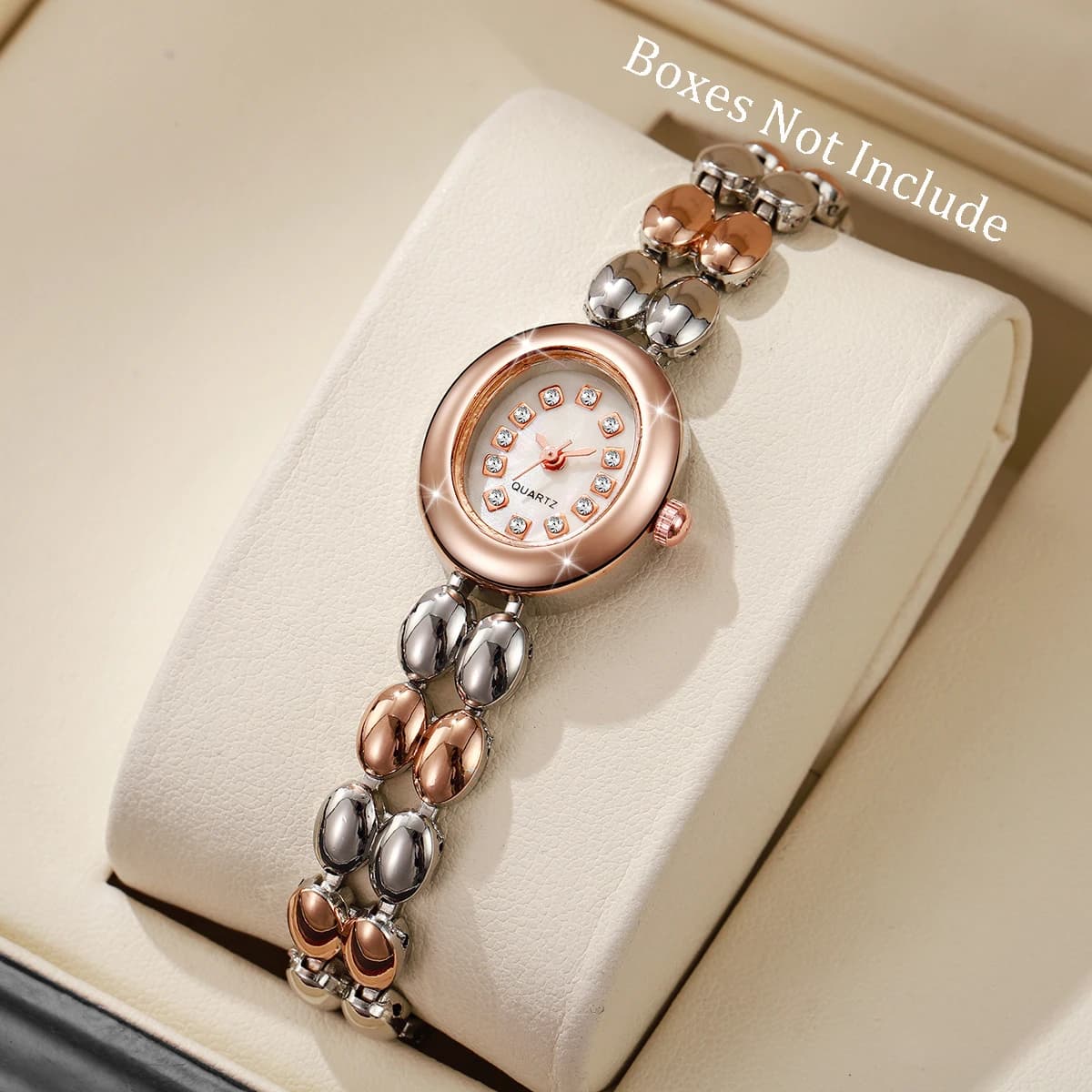 Orologio al quarzo da donna con strass alla moda Orologio da polso elegante con cinturino per donna Orologio Reloj Mujer (senza scatola)