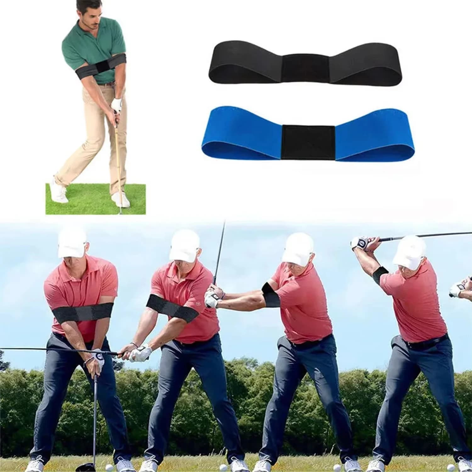 Posture Corrector for Golf Swing Coach for Beginners Braccio Mano Movement Exercise Voltage Elastic Fitness Equipment