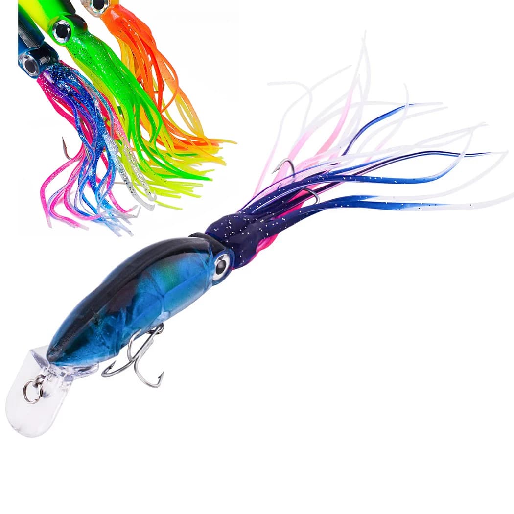 1pc Esche Esche Attrezzatura da pesca 20G 40G Pesca Plastica dura Polpo Esca finta Richiamo di pesca Esche da pesca artificiali in acqua salata