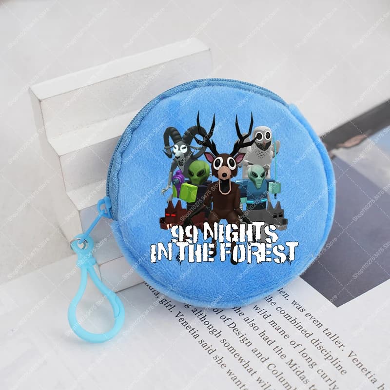 Gioco 99 notti nella foresta Portamonete per bambini Cartone animato Portafoglio carino Bambini Anime Peluche Borsa per soldi Ragazzo Ragazza Custodia Regalo di Natale