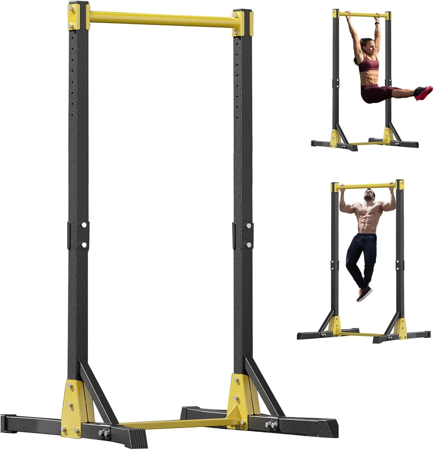Traction station, maximum bearing 400 pounds, traction station with portable power tower, stand for independent traction bar for home gym, Pu
