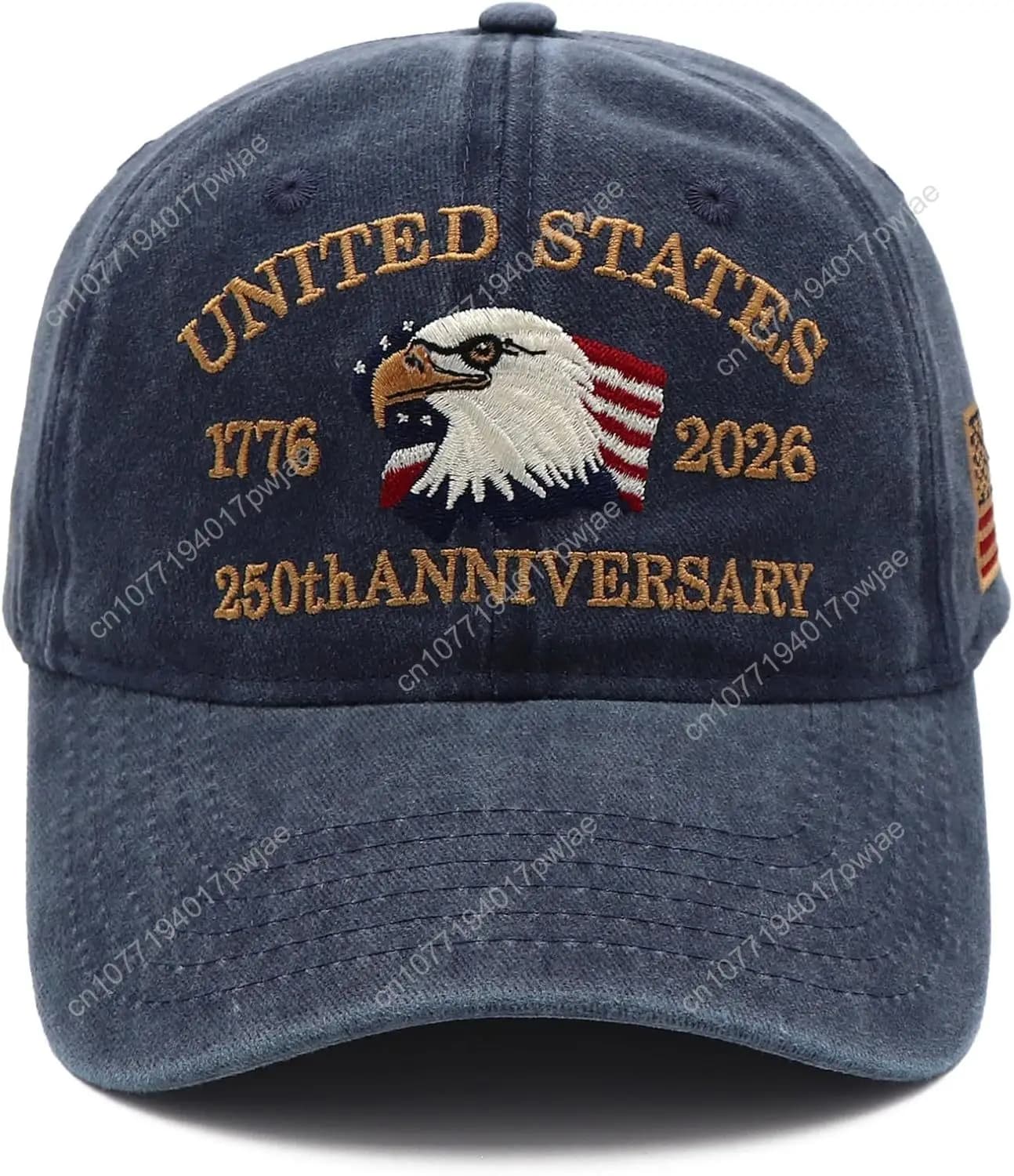 Cappello per il 250° Anniversario degli Stati Uniti, Berretto da Baseball USA 1776-2026, Cappello Patriottico con Aquile Americane Ricamate per Uomini e Donne