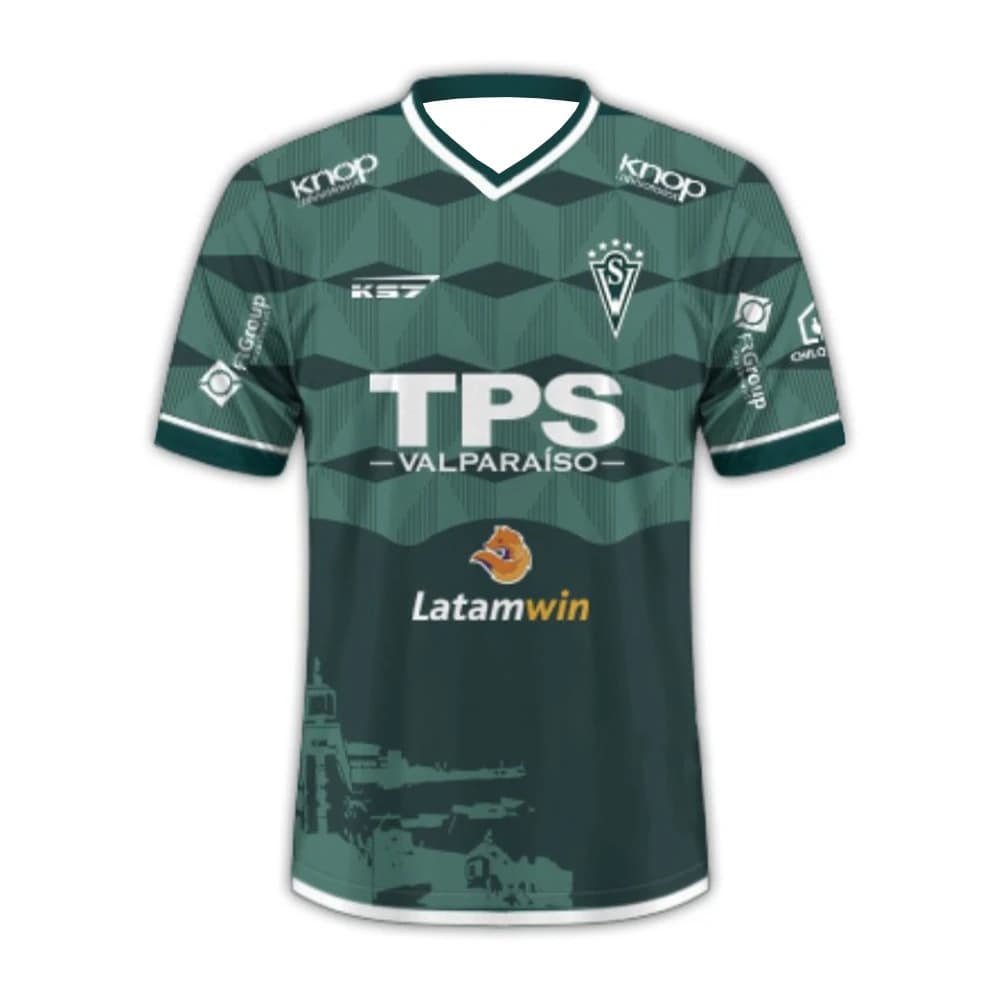 Club Match Santiago Wanderers Home Maglie T-shirt per tifosi da uomo e da donna Felpa da calcio traspirante estiva ad asciugatura rapida