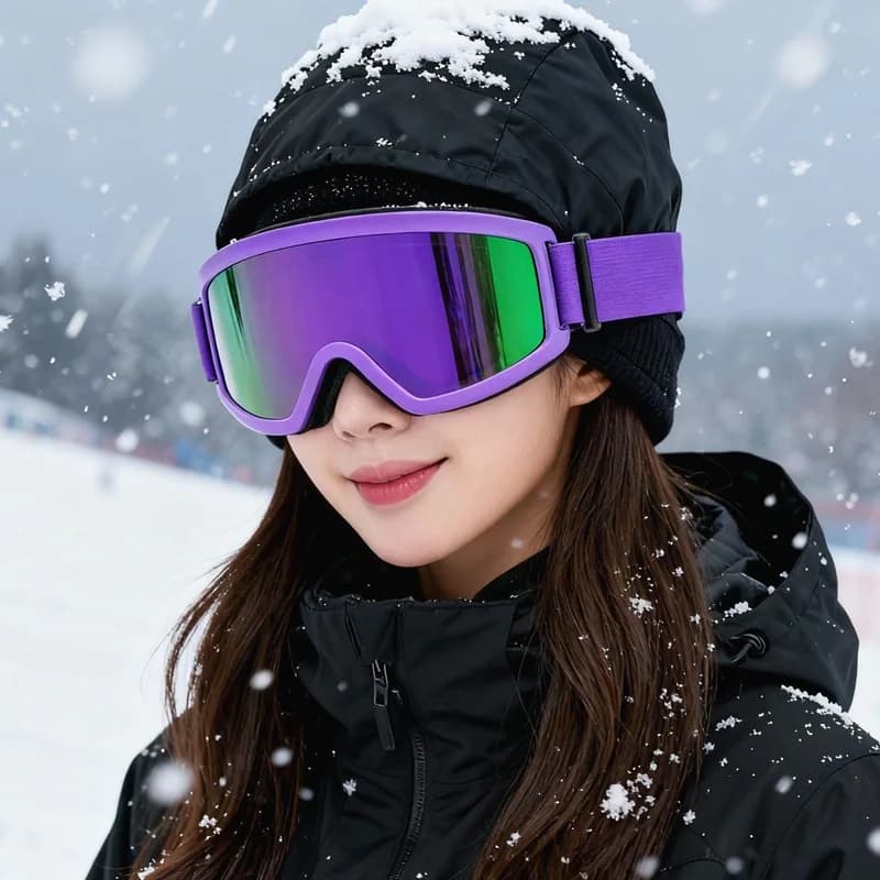 Occhiali da neve antivento anti-impatto per uomo e donna, occhiali da sci antiappannamento antiriflesso, occhiali da snowboard per motoslitta con protezione UV400