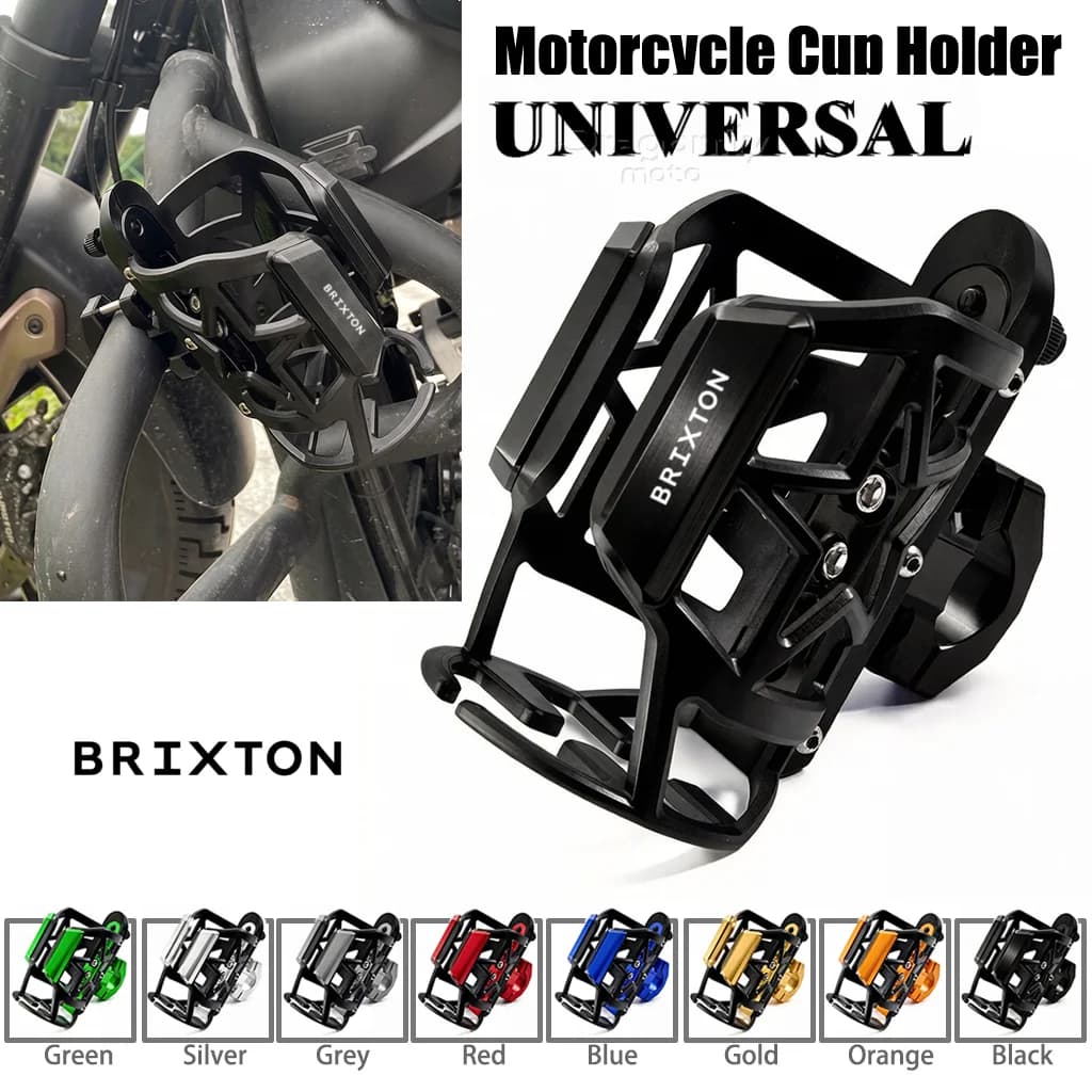 Portabicchieri per Brixton Cromwell 125 250 1200 Crossfire 500 Storr 500 Sunray 125, Supporto per Bottiglia d'Acqua e Bevande per Moto