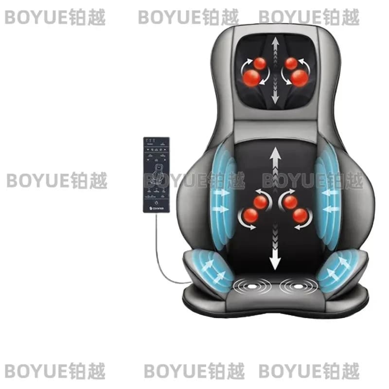 Full Body Massage Chair Cushion Back Waist Airbag Kneading Massager Automatic Roller Home Office Relaxation Therapy Seat Pad