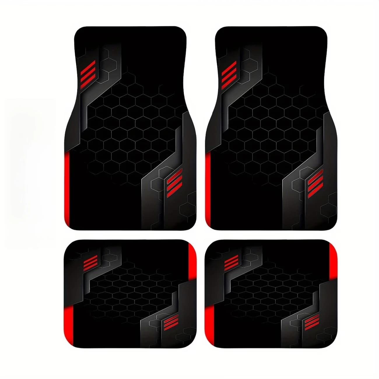 4PCS Personality Print Car Floor Mats for Bmw E90 E46 F30 F10 Chevrolet Cruze Citroen C4 C3 Jeep Audi A4 B6 Car Accessories